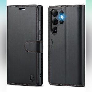 Black Galaxy S22 Plus Wallet Case